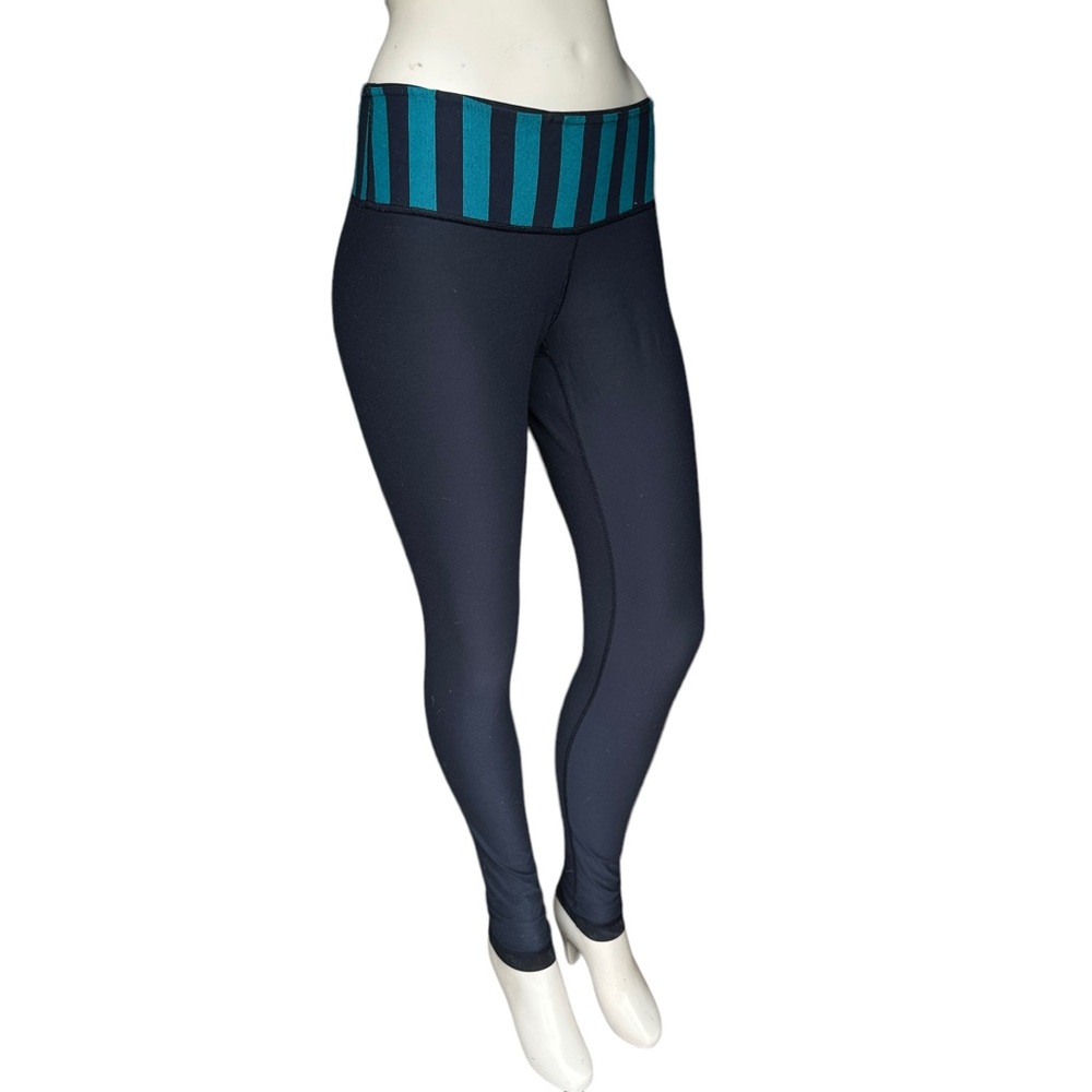 Lululemon Wunder Under Beautiful Baroque Inkwell / Micro Macro Stripe Reversible - Picture 12 of 16